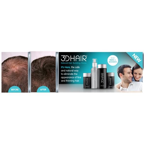 3D Hair Loss Fibres for Thinning Hair Dark Brown - 35g 