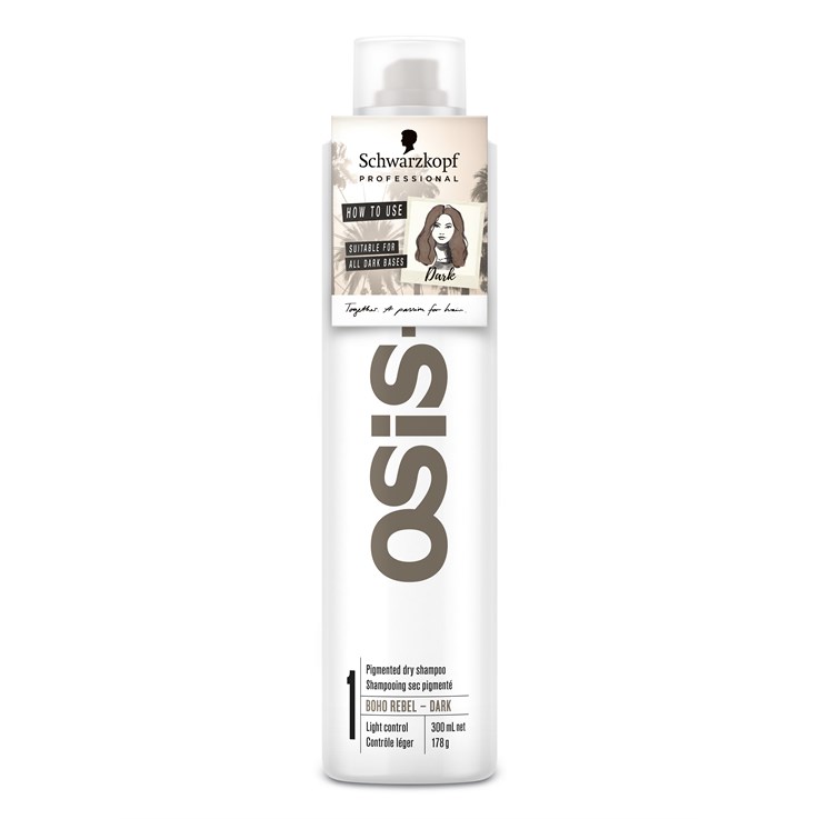 Schwarzkopf OSIS+ Boho Rebel Dry Shampoo Dark Brown - 300ml