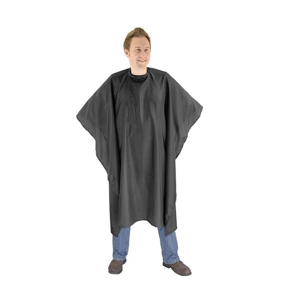 Redspot Poly Cape with Popper - Black