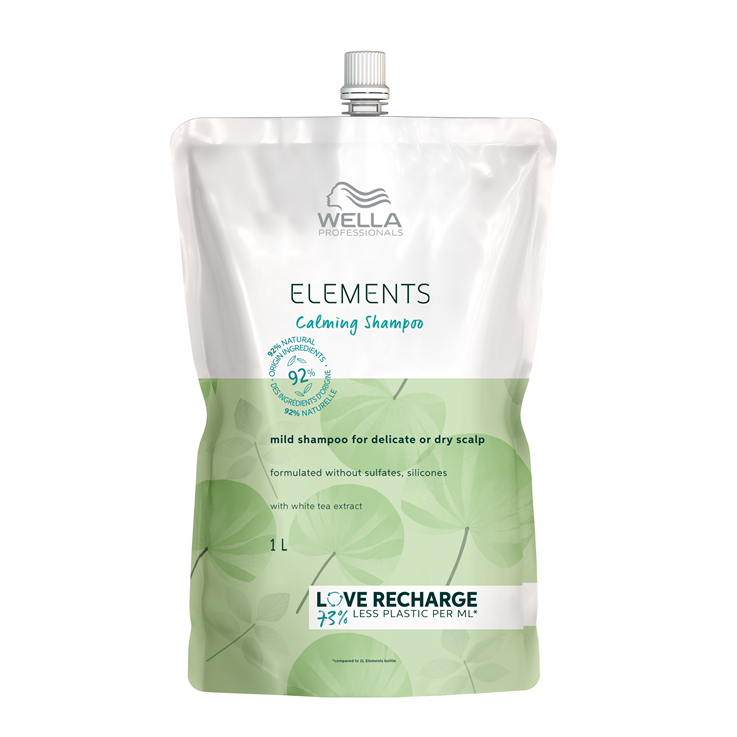 Wella Elements 2.0 Calming Shampoo Pouch - 1L