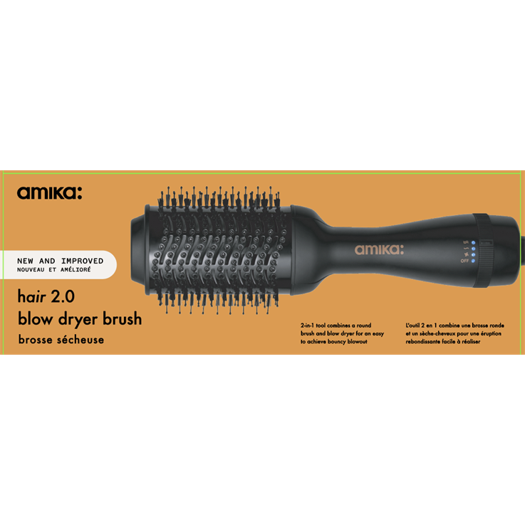 amika hair 2.0 heated blow dry brush