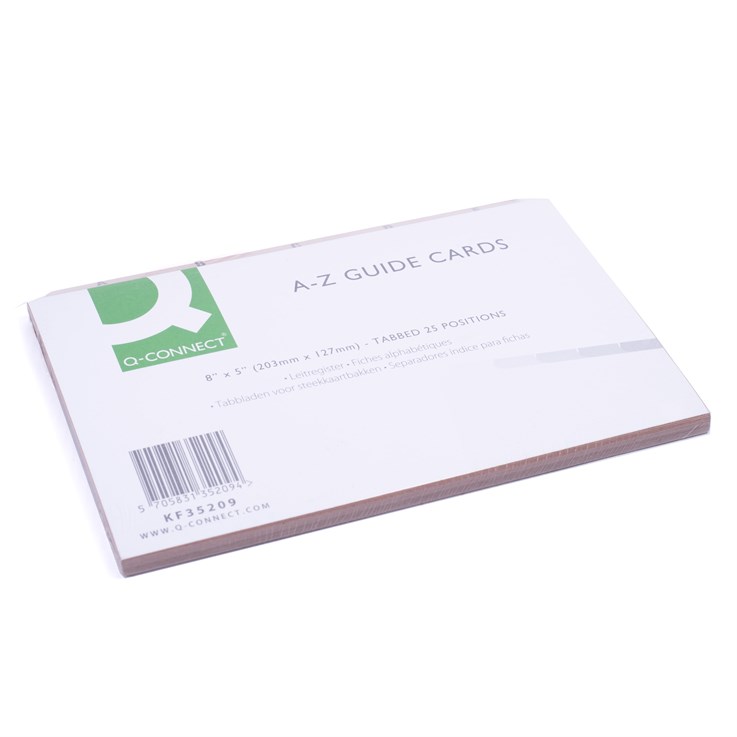 Agenda A-Z Index Guide Cards 25 Positions