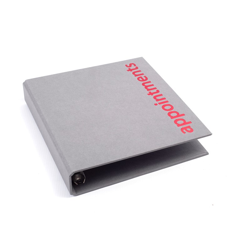 Agenda Loose Leaf  Binder 4 Assistant Grey