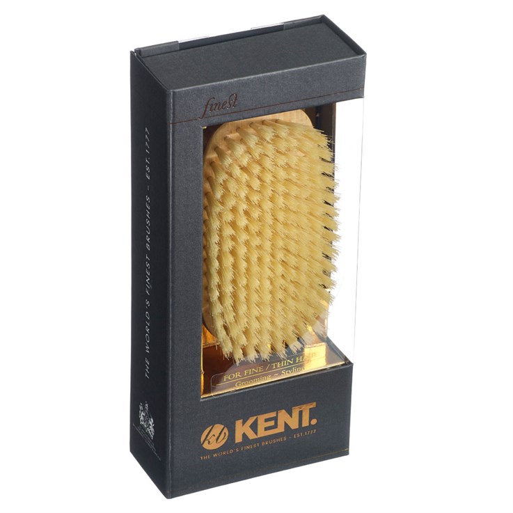 Kent Satinwood Natual Bristle Rectangle Hair Brush