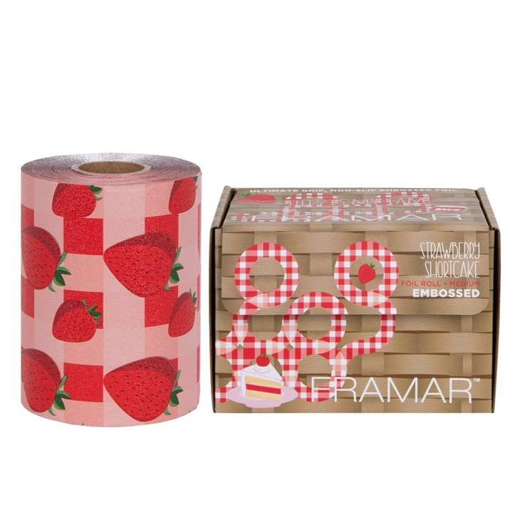 Framar Strawberry Shortcake Embossed Foil Roll 320ft