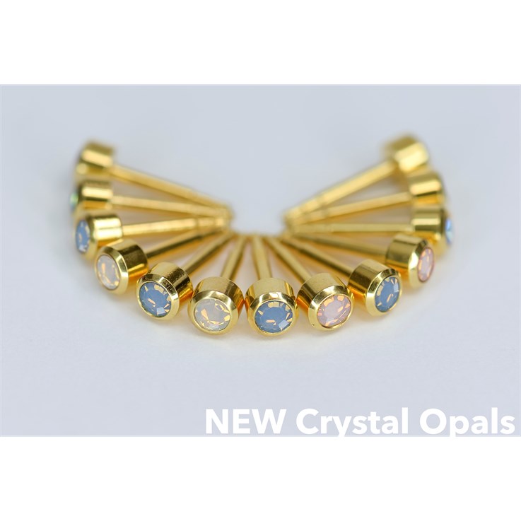 Caflon Regular Assorted Bezel Set Crystal Opals