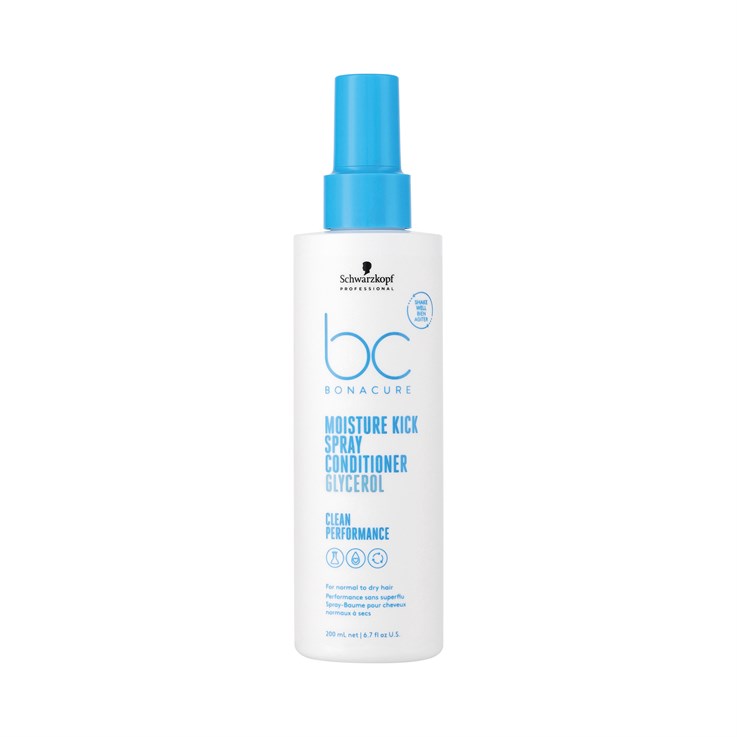 Schwarzkopf BC Bonacure Clean Moisture Kick Spray Conditioner - 200ml