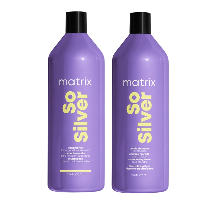 Matrix Total Results  So Silver Duo Twin Pack - 1L