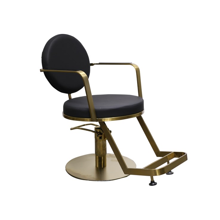 Scorpion Halden Salon Styling Chair - Black & Gold