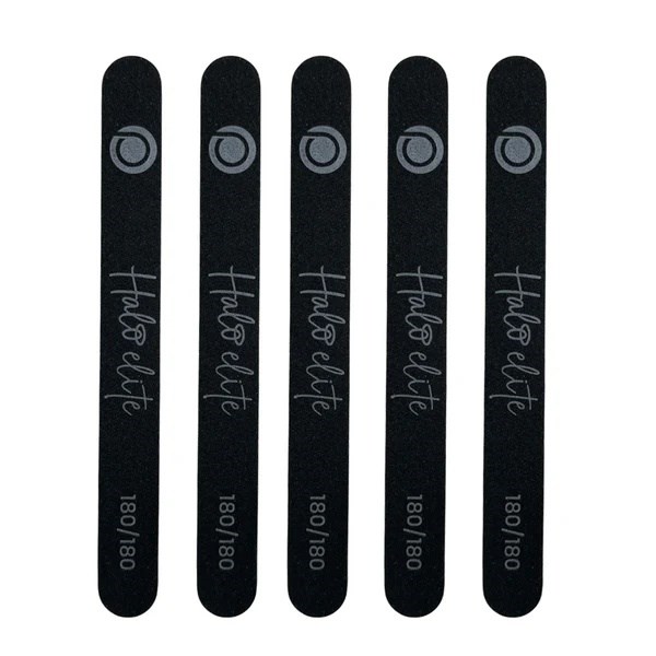 Halo Elite Blk Straight File 180/180 5pk