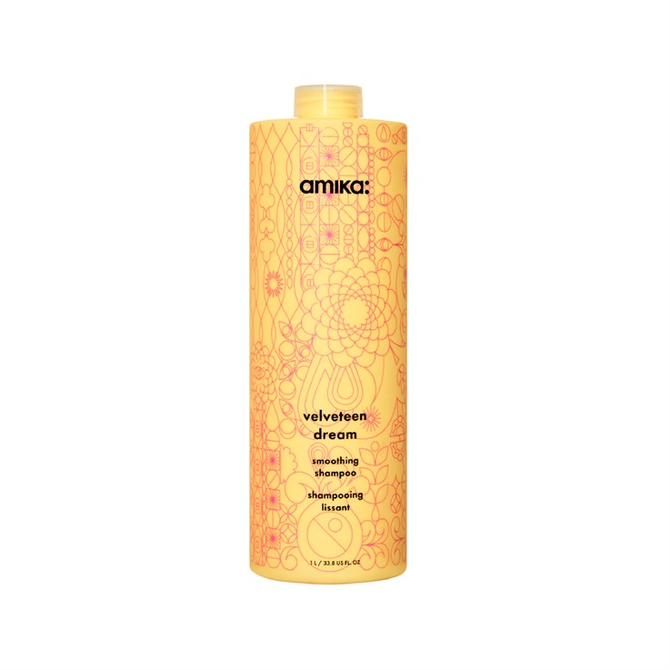 amika velveteen dream smoothing shampoo - 1L