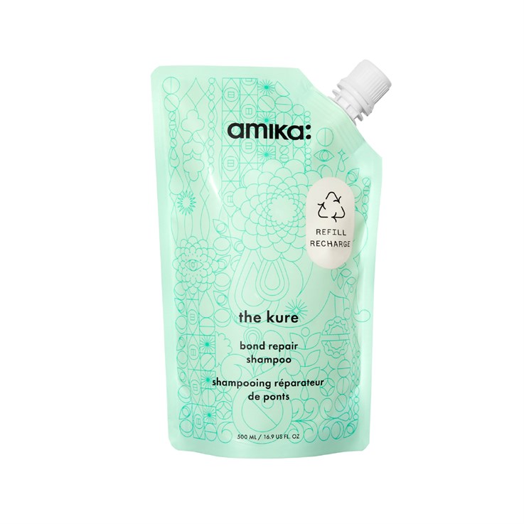 amika the kure bond repair shampoo pouch - 500ml