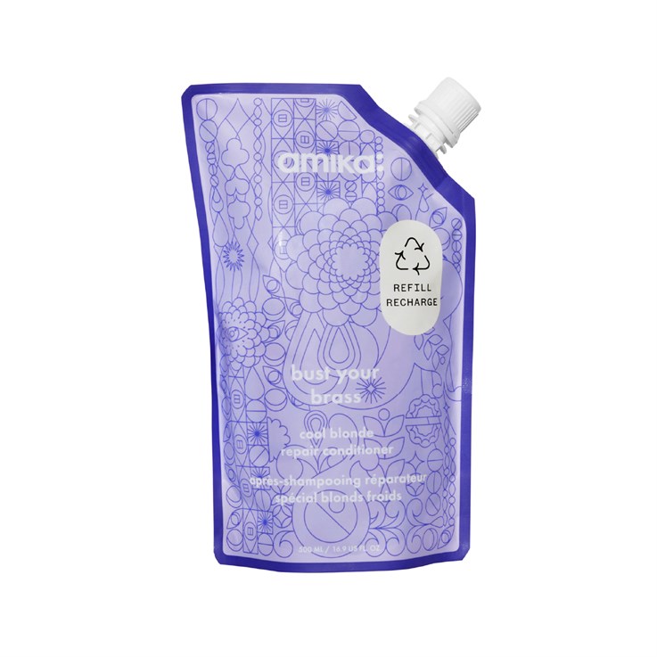 amika bust your brass conditioner pouch - 500ml