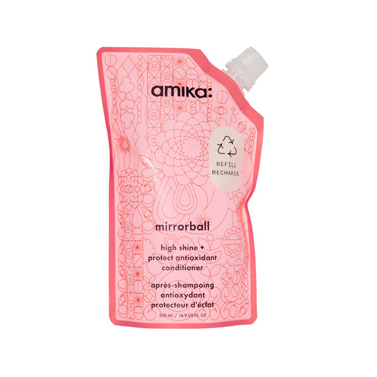 amika mirrorball shine & protect conditioner pouch - 500ml