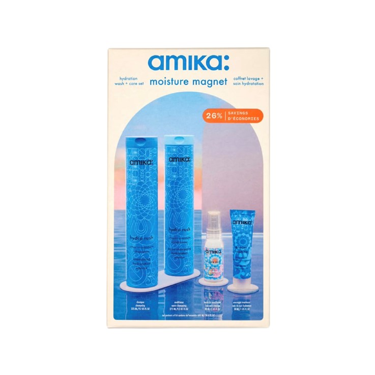 amika moisture magnet hair wash & care set