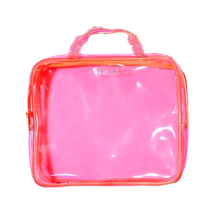 amika pink travel beauty wash bag