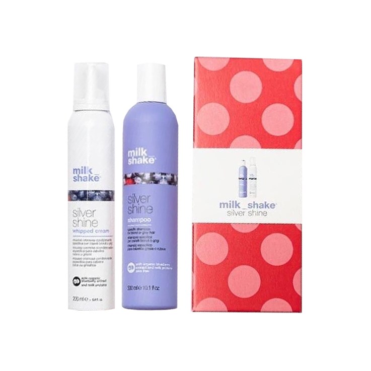 milk_shake Silver Shine Duo Shampoo & Whipped Cream Set - 300ml