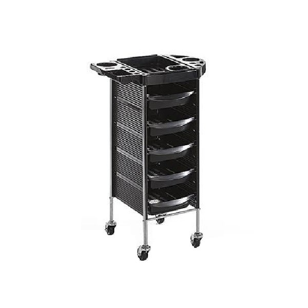 Scorpion Alby Hair & Beauty Salon Trolley - Black