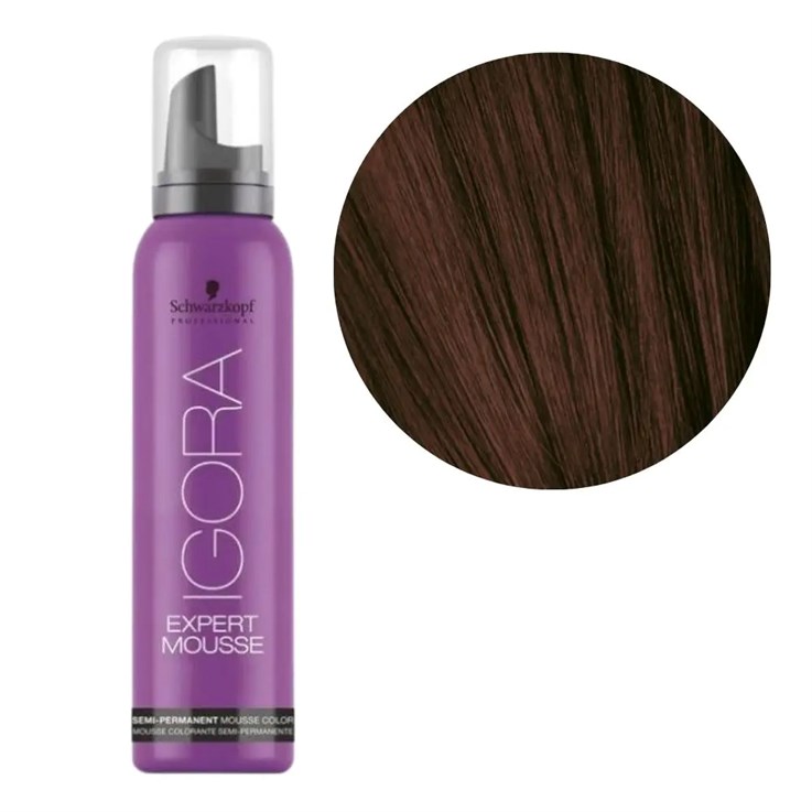 Schwarzkopf Igora Expert Mousse 4-68 - Medium Brown Chocolate Red