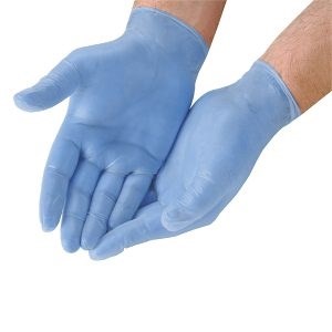 Blue Nitrile Gloves Powder Free Medium - 100pk