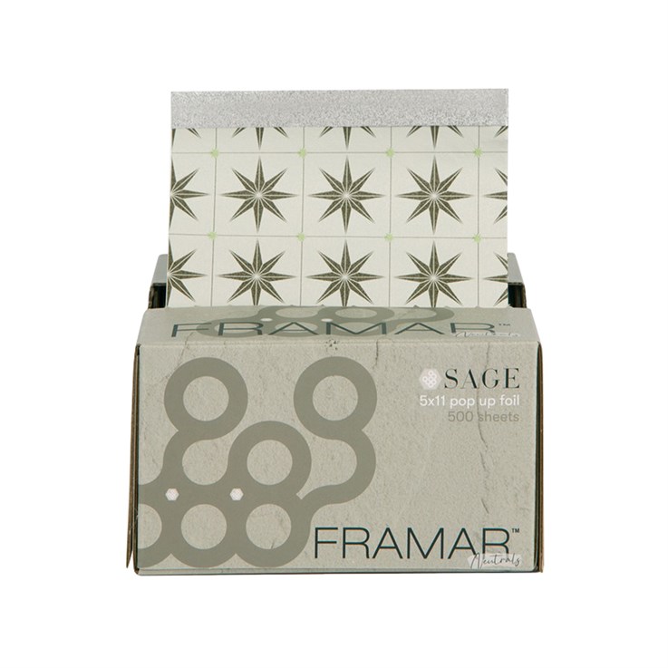 Framar Neutrals Sage Pre-Cut Pop Up Foil 5"x11" - 500 Sheets