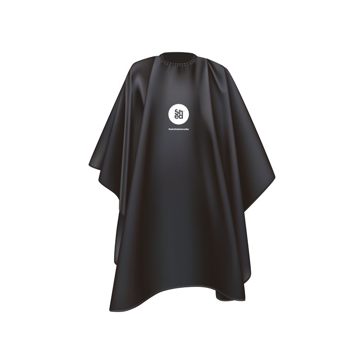 SHED Large Hair Cutting Cape - Black