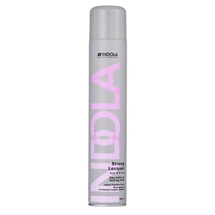 Indola Hairspray Strong Glossy Hair Lacquer - 500ml