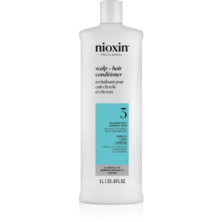 Nioxin Scalp + Hair Thickening System 3 Conditioner for Coloured Hair 1L