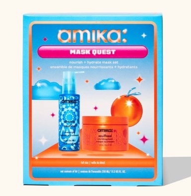 amika mask quest nourish + hydrate mask set