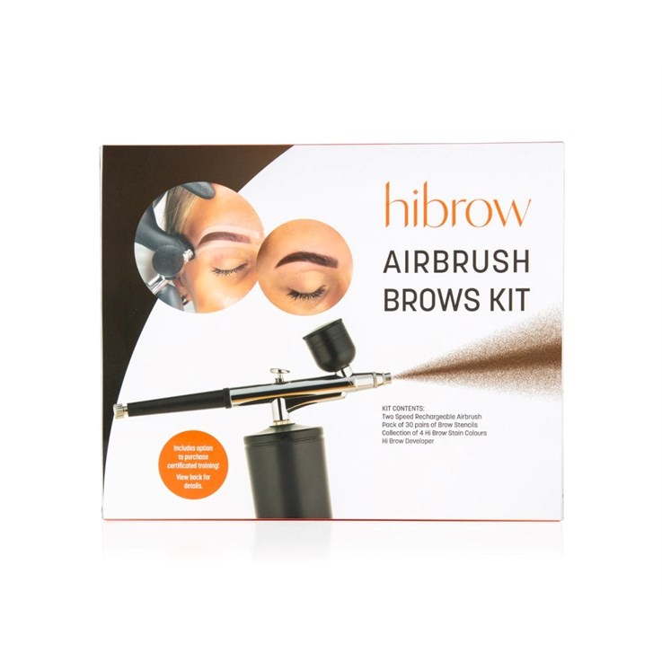 HiBrow Airbrush Brows Kit with Tool, Tints & Developer