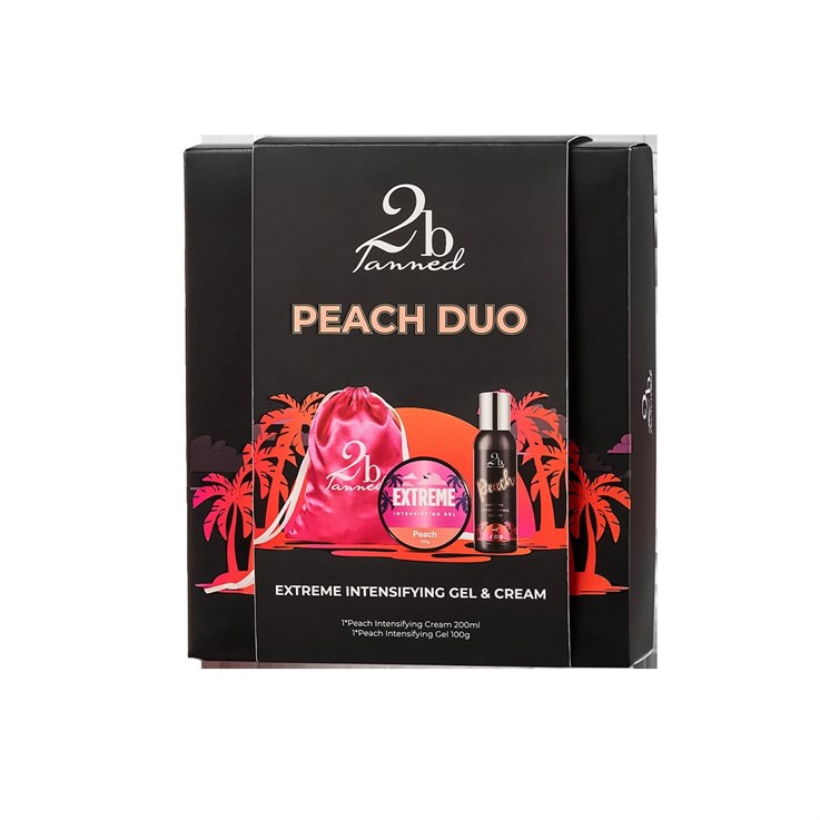 2btanned Holiday Peach Duo Tan Accelerator Gift Set