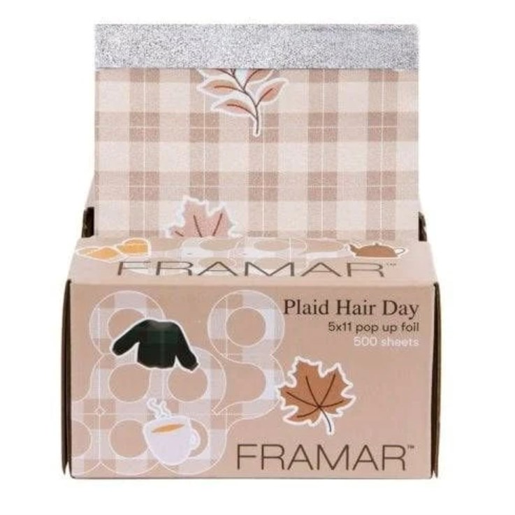 Plaid Hair Day Pop Up Foil x 500 sheets