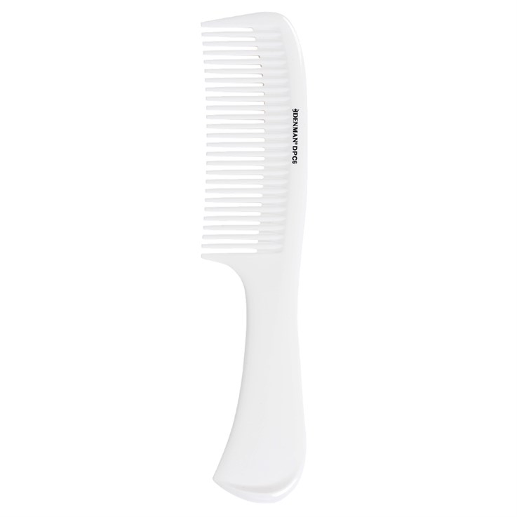 Denman Precision White Rake Comb 