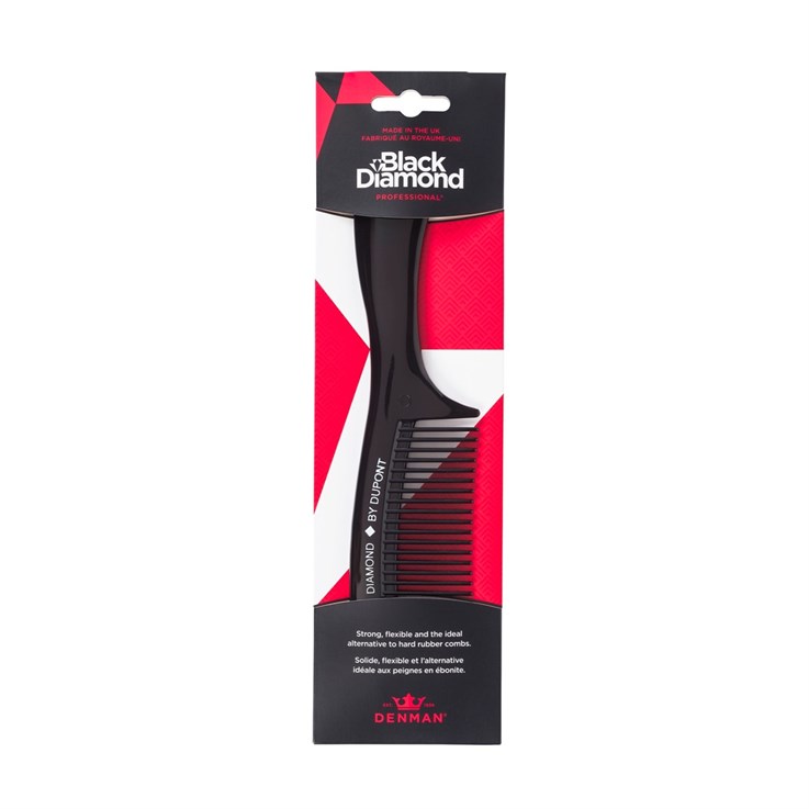 Denman Black Diamond 9" Shampoo Rake Hair Comb