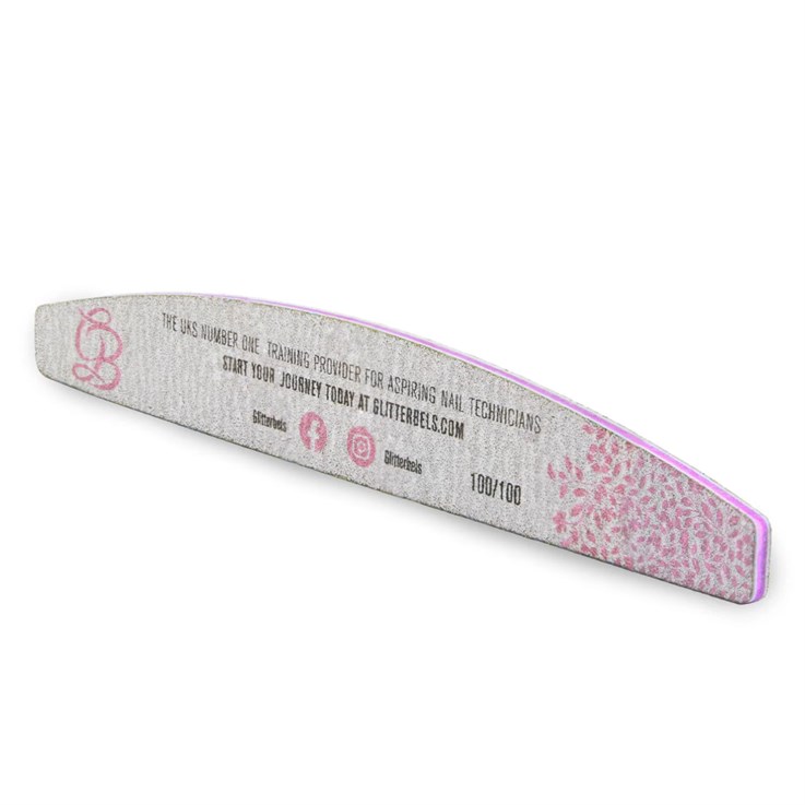 Glitterbels Nail File 100 Grit (Pack Of 10)