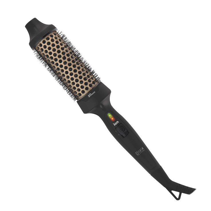 Diva Pro Hair Styling Ceramic Hot Brush - 40mm