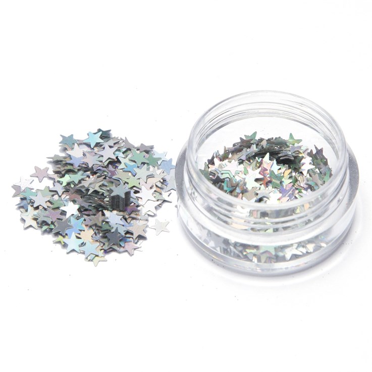 Perfect Sense Nail Art Glitter Shapes Large Pot - Stars 10ml