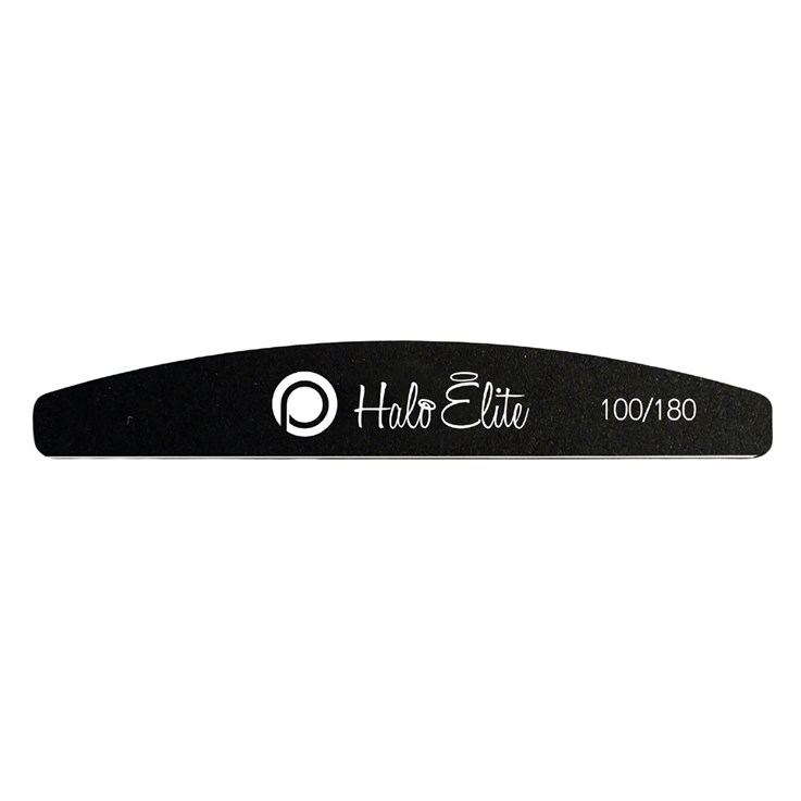 Halo Elite Half Moon Black Foam Files 100/180 - 5 Pack