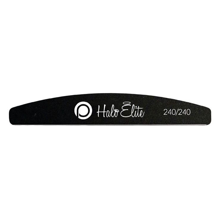 Halo Elite Half Moon Black Foam File 240/240 - 5 Pack