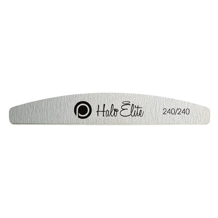 Halo Elite Zebra Half Moon Foam File 240/240 Grit - 5 Pack