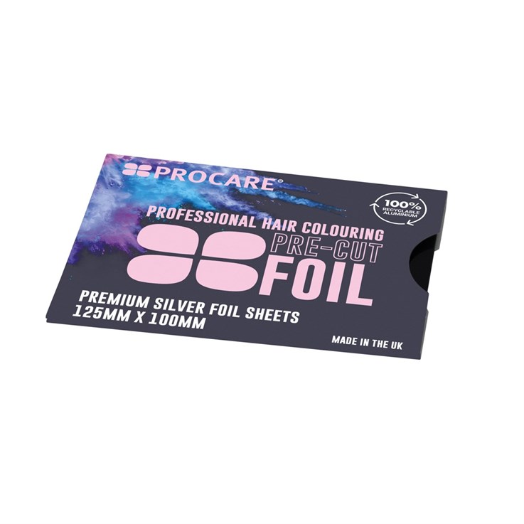 Procare Pre-Cut Premium Silver Hair Foil Strips Small - 100 Pack