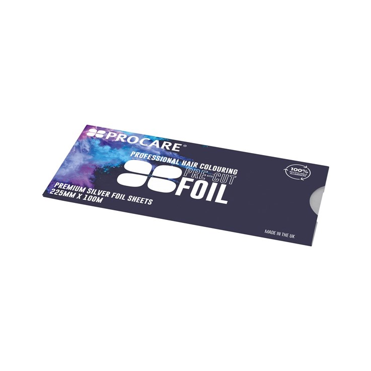 Procare Pre-Cut Premium Silver Hair Foil Strips Large - 100 Pack