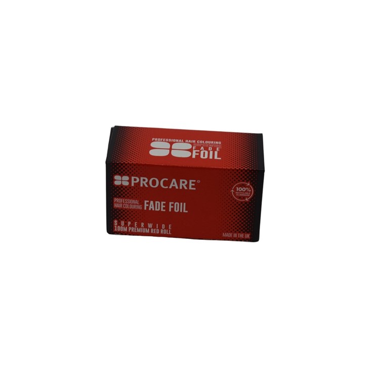 Procare Super Wide Fade Hair Foil Red 120mm - 100m