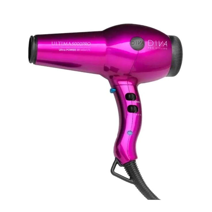 Diva Pro Ultima 5000 Professional Hair Dryer - Pink