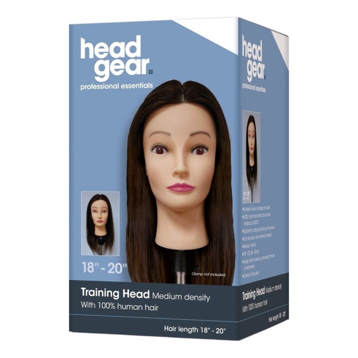 Head Gear 100% Human Hair Training Head - 18" - 20"