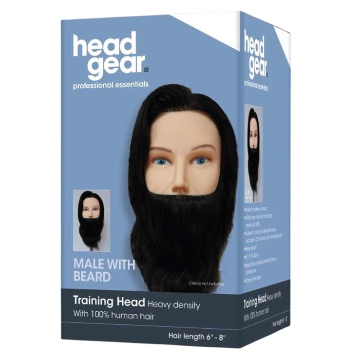 Head Gear Mens Training Head with Beard