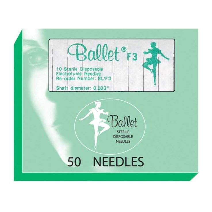 Ballet Stainless Steel Sterile Disposable Electrolisis Needles - 003