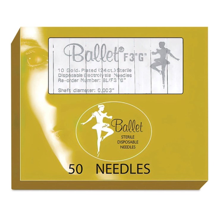 Ballet Gold Sterile Disposable Electrolisis Needles - 002