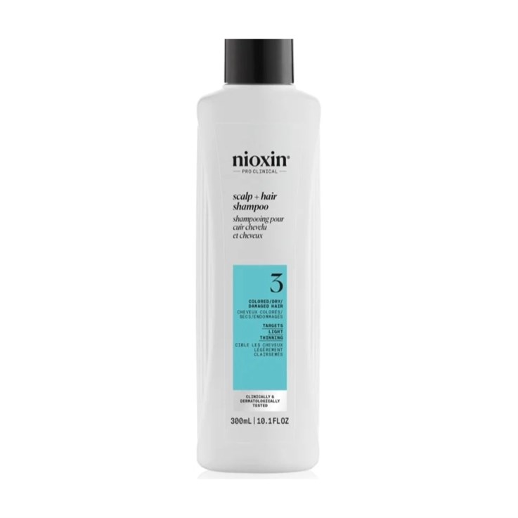 Nioxin Scalp + Hair Thickening System 3 Shampoo for Coloured Dry Hair 300ml