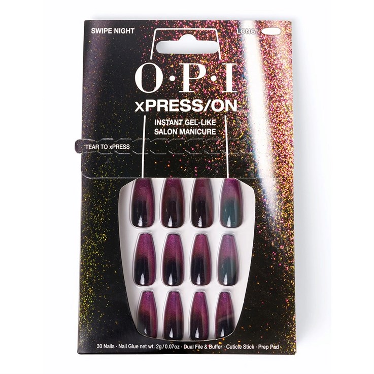 OPI Xpress/ON Artificial Nails - Swipe Night LONG 